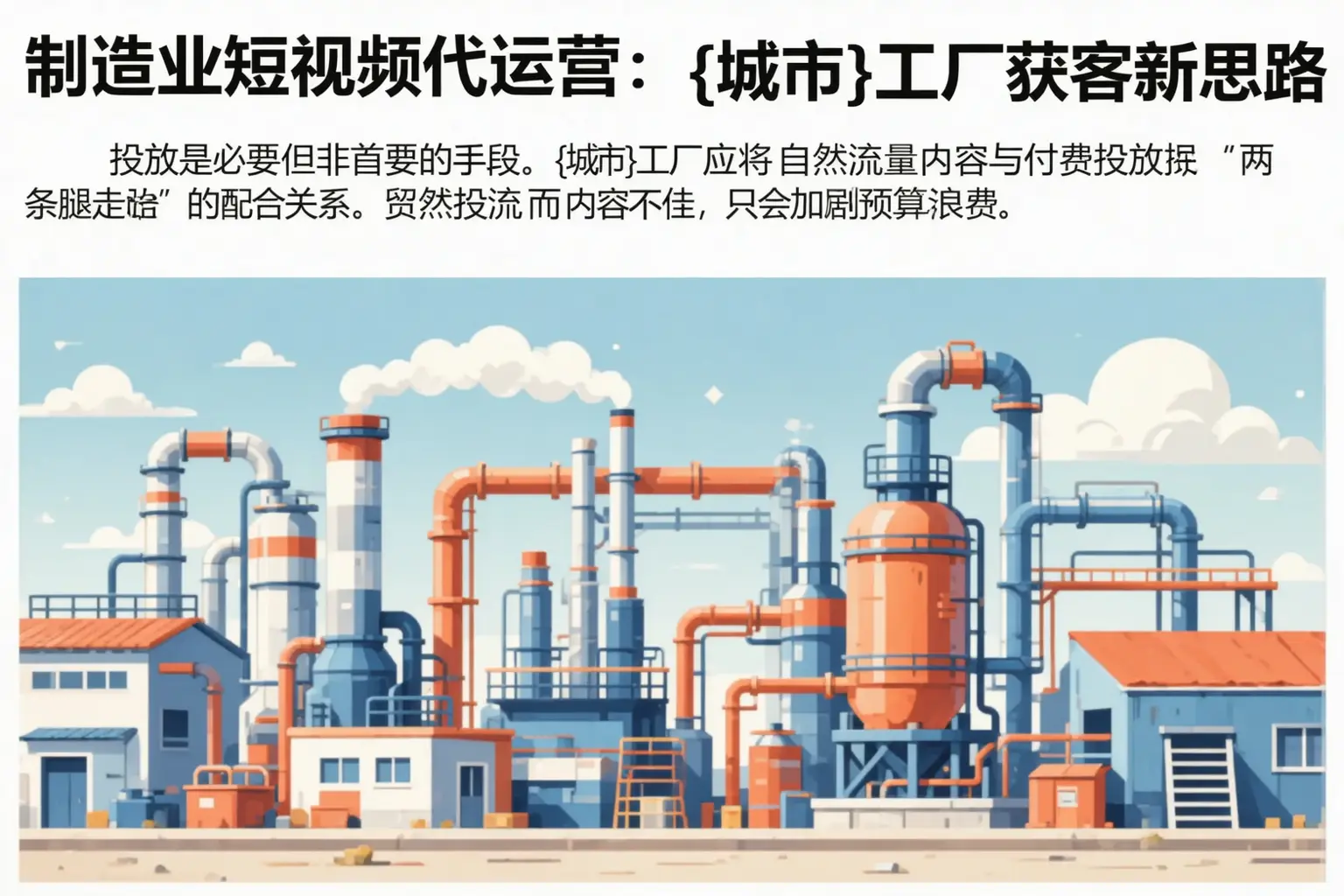 制造业短视频代运营：丰宁工厂获客新思路